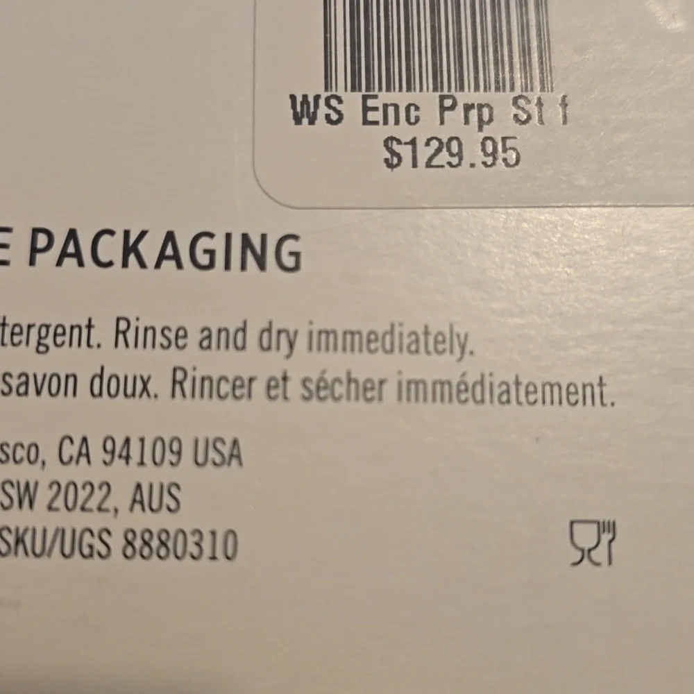 BNWT Williams Sonoma Encore Prep Knives, Set of 2, Retail Price $129.95 USD